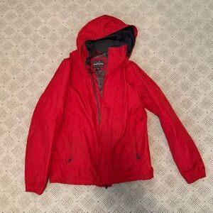 Eddie Bauer Red Outdoor Jacket Weather Edge